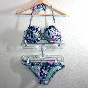 Victoria’s Secret Padded Bikini 2Pc Set 34D/ L